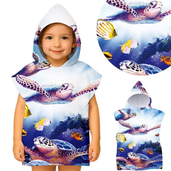 Ręcznik Kąpielowy 60 x 120 Kapturek Ponczo 50