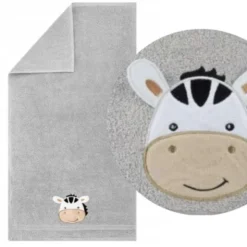 Ręcznik 70 x 140 Bawełna Dziecięcy 450g Zebra