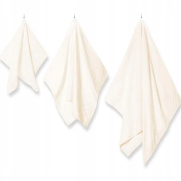 Ręcznik 70 x 140 Bawełna Silky 500g/m2 Kremowy