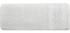 Ręcznik 50 x 90 Kąpielowy Bawełna Kamela 01 Biały