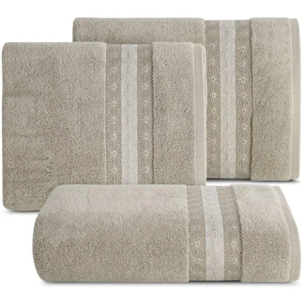 Ręcznik 70 x 140 Kąpielowy Bawełna Malika 02 Beż