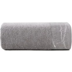 Ręcznik 70 x 140 Kąpielowy Bawełna Metalic Stal
