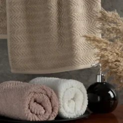Ręcznik 70 x 140 Kąpielowy Frotte Etno 01 Biały