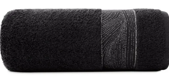 Ręcznik 70 x 140 Kąpielowy Frotte Mariel 05 Czarny