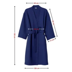 Szlafrok Gofer Bawełna Unisex Vizzy L 05 Granat