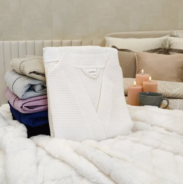 Szlafrok Gofer Bawełna Unisex Vizzy S 04 Czarny