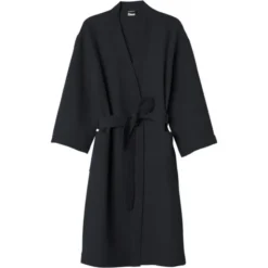 Szlafrok Gofer Bawełna Unisex Vizzy M 04 Czarny