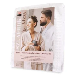 Szlafrok Gofer Bawełna Unisex Vizzy S 01 Biały