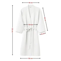 Szlafrok Gofer Bawełna Unisex Vizzy XL 01 Biały