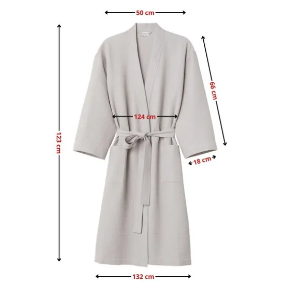 Szlafrok Gofer Bawełna Unisex Vizzy XL 03 Szary