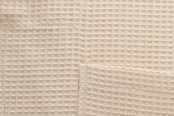 Szlafrok Gofer Waffle Bawełniany Murat XL Krem