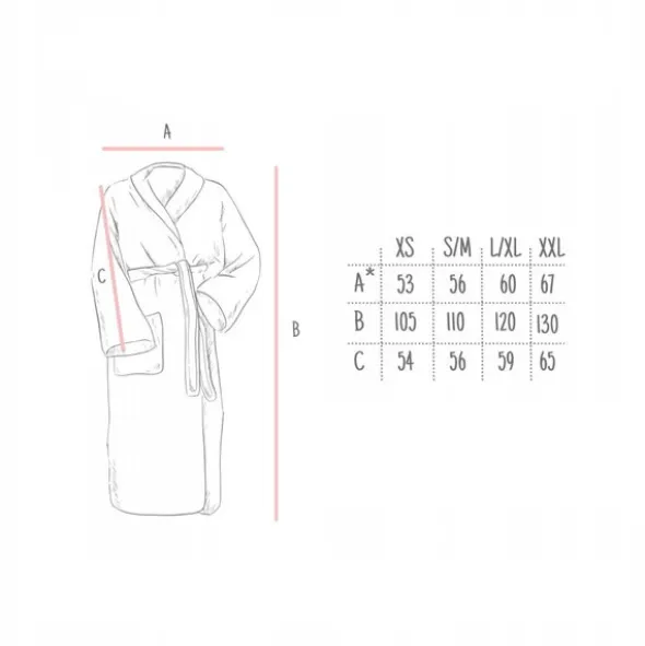 Szlafrok Hotelowy Bawełna Frotte Unisex XS Gran