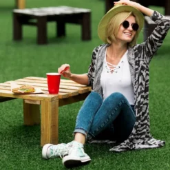 Sztuczna Miękka Gruba Wykładzina Trawa 100cm Kylie