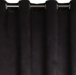 Zasłona Velvet Angelina 140 x 250 Przelotka Czarny
