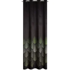 Zasłona Velvet Angelina 140 x 250 Przelotka Czarny
