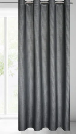 Zasłona Velvet Darcy 140 x 250 Przelotka Czarny