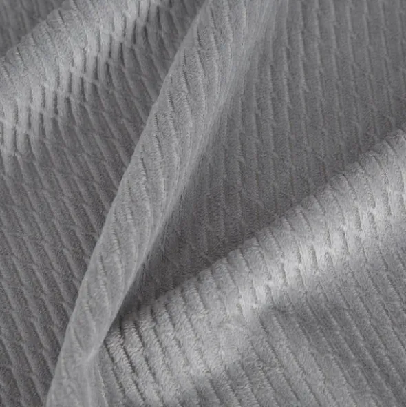 Zasłona Velvet Eliza 140 x 250 Przelotka Szary