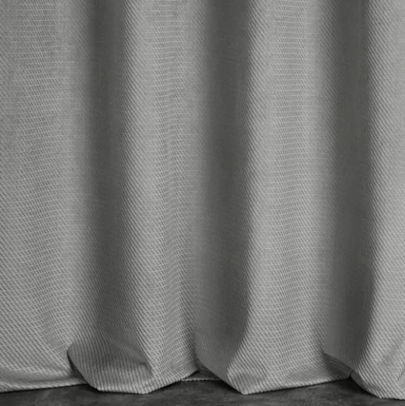 Zasłona Velvet Eliza 140 x 250 Przelotka Szary