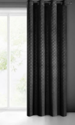 Zasłona Velvet Julia 140 x 250 Przelotka Czarny