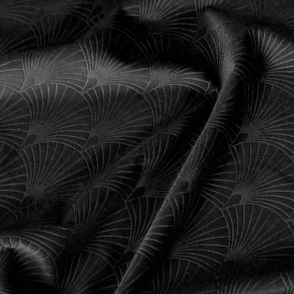 Zasłona Velvet Julia 140 x 250 Przelotka Czarny