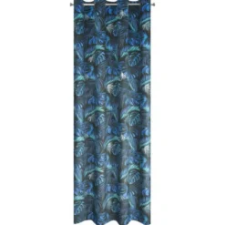 Zasłona Velvet Lazur 140 x 250 Przelotka Niebieski