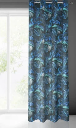 Zasłona Velvet Lazur 140 x 250 Przelotka Niebieski