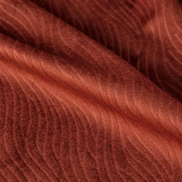 Zasłona Velvet Lili 140 x 250 Przelotka Mahoń