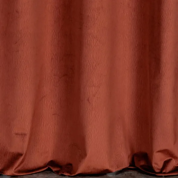 Zasłona Velvet Lili 140 x 250 Przelotka Mahoń