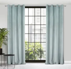 Zasłona Velvet Lili 140 x 250 Przelotka Niebieski