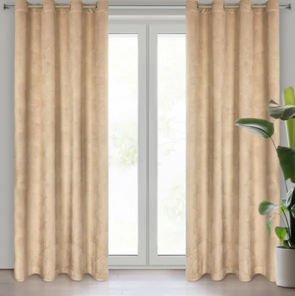 Zasłona Velvet Pierre Cardin Goja 140 x 250 Beż