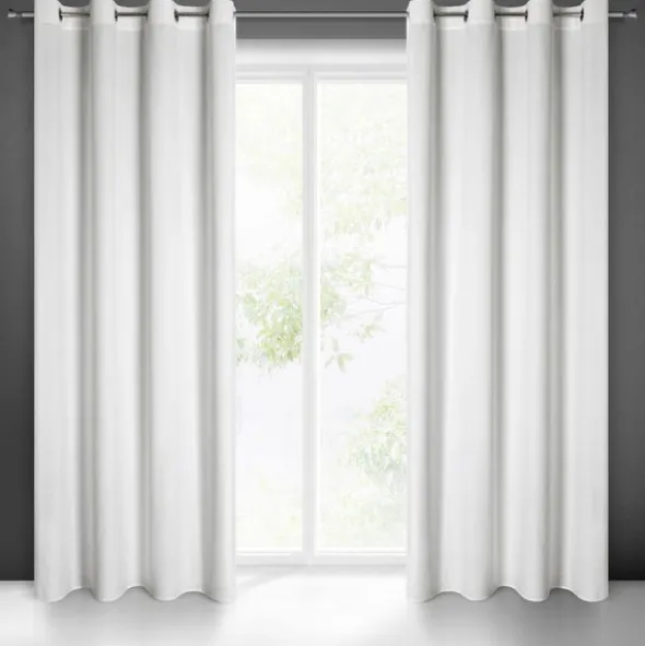 Zasłona Velvet Pierre 140 x 250 Przelotka Biały