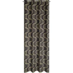 Zasłona Velvet Pola 140 x 250 Przelotka Czarny