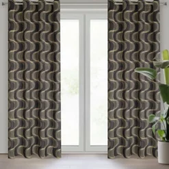 Zasłona Velvet Pola 140 x 250 Przelotka Czarny