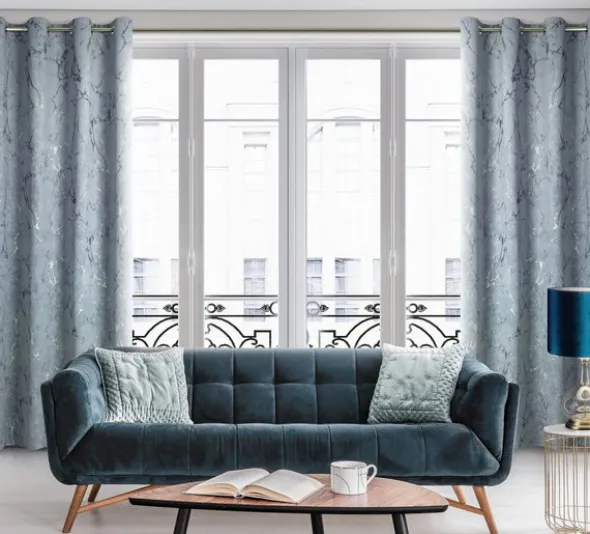 Zasłona Velvet Wera 140 x 250 Przelotka Grafitowy