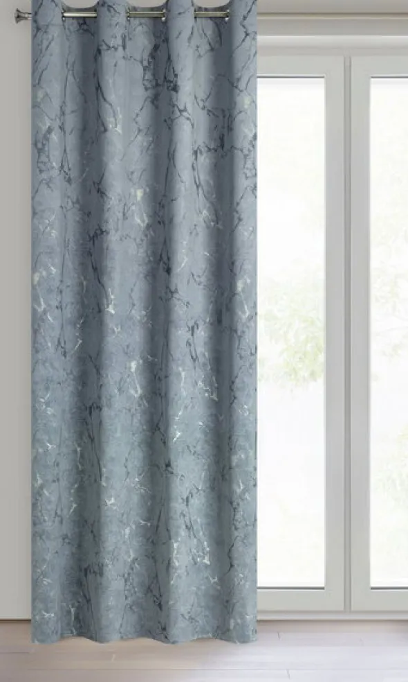 Zasłona Velvet Wera 140 x 250 Przelotka Grafitowy