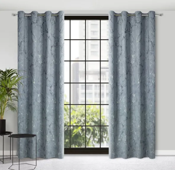 Zasłona Velvet Wera 140 x 250 Przelotka Grafitowy