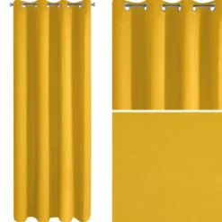Zasłona 135 x 250 Dekoracyjna Parisa Musztarda