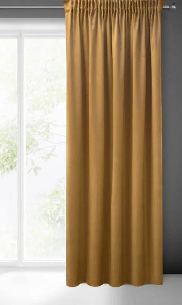 Zasłona 140 x 270 Dekoracyjna Pierre Cardin Sibel Miód