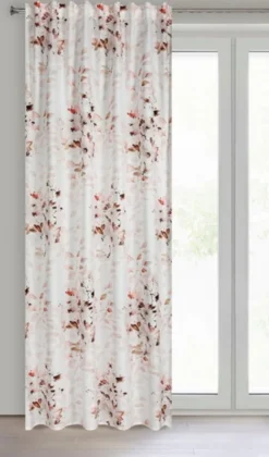 Zasłona 140 x 270 Dekoracyjna Powdery Krem+Zieleń