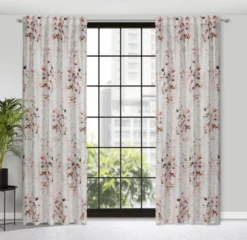 Zasłona 140 x 270 Dekoracyjna Powdery Krem+Zieleń