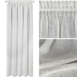 Zasłona 140 x 270 Dekoracyjna Taśma Katrin Natural
