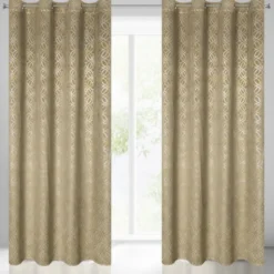 Zasłona 140 x 250 Dekoracyjna Velvet Areta Beżowy