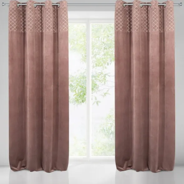 Zasłona 140 x 250 Dekoracyjna Velvet Karina2 Róż
