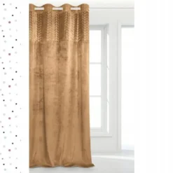 Zasłona 140 x 250 Dekoracyjna Velvet Nord Musztard