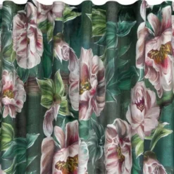 Zasłona 140 x 270 Dekoracyjna Velvet Palmera Ziel