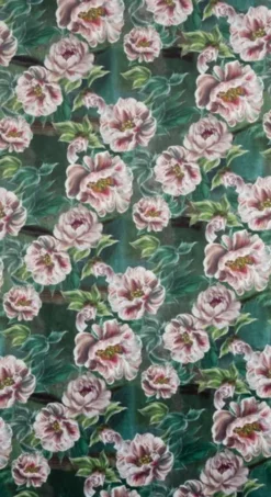 Zasłona 140 x 270 Dekoracyjna Velvet Palmera Ziel