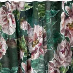 Zasłona 140 x 270 Dekoracyjna Velvet Palmera Ziel