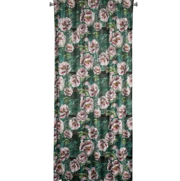 Zasłona 140 x 270 Dekoracyjna Velvet Palmera Ziel