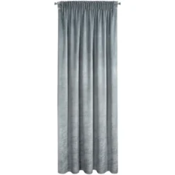 Zasłona 140 x 270 Dekoracyjna Velvet Rivia Stalowy