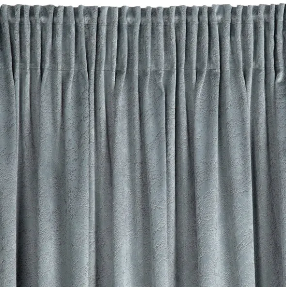 Zasłona 140 x 270 Dekoracyjna Velvet Rivia Stalowy